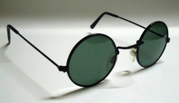 Estilo John Lennon Lentes De Cristal - Preto